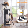 Yaheetech 63In Sturdy Large Cat Tree for Indoor Heavy Cats, Tall Tower | Plush Condo, Hammock, Sisal Scratching Posts, Multi-Pet Friendly, Easy to Assemble, Stable Wide Base