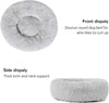 Calming Donut Cuddler Dog Bed, round Fluffy Pet Bed for Large Dogs,Washable, Large, Gray, 30''