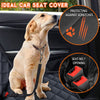 Dog Car Seat Cover, Back Seat Cover for Dogs Pet Car Seat Protector | Waterproof Rear Seat Cover Durable Car Seat Cover, Fits Middle Armrest for Most Cars Suvs Trucks (53” Width)- Black