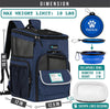 Dog Backpack Carrier, Airline Approved 4-Way Entry Cat Backpack Carrier, Ventilated Mesh, Collapsible Pet Carrier for Small Puppy, Kitten, Hiking, Travel Car, Vet, up to 18 Lbs, Navy Blue