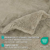 Fluffy Sherpa Waterproof Dog Blanket for Large Pet Cat, 60X80, Taupe | Soft & Warm & Washable; Leafproof Couch Sofa Protector for Small Medium Large Pet; Pee Proof Cover for Crate Kennel Car Seat
