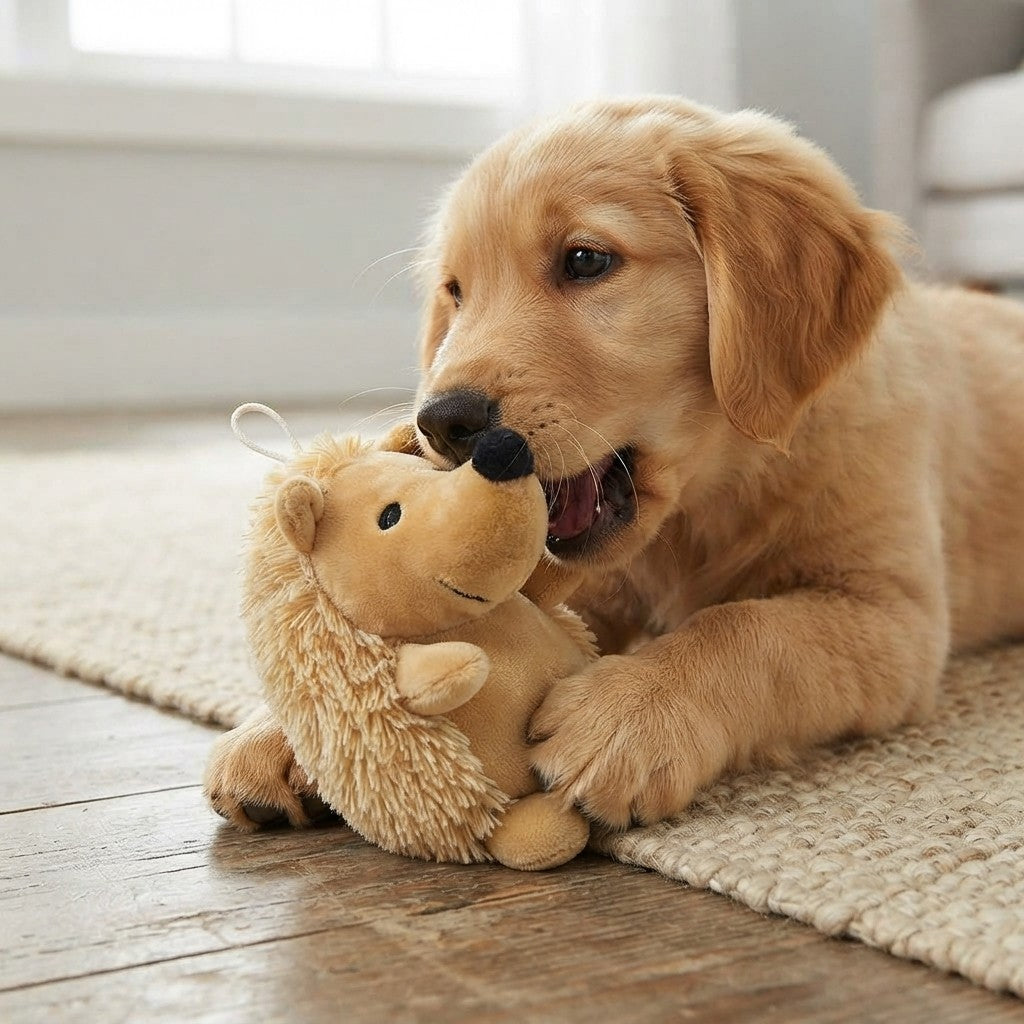 Plush Dog Toy,Soft Plush Squeaky Hedgehog Dog Toy Stuffed Biting Training Playing Squeak Toys for Dog Puppy